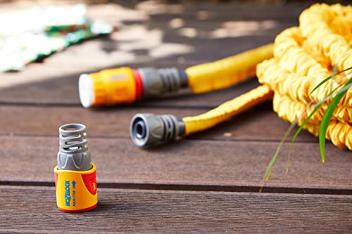 HOZELOCK - Aquastop Hose Connector Plus ø 12.5mm - 15mm (1/2"- 5/8") Soft Touch: Aquastop, Watertight, Non-slip, Flexible, Long Tip Prevents Twis