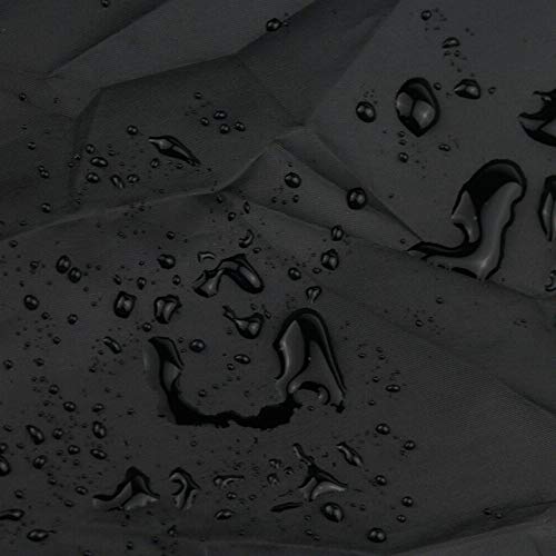 Errum Garden Furniture Storage Bag, Square Garden Cushions Storage Bag with Handles Zippers 210D Oxford Fabric, 81x81x61cm (Black)