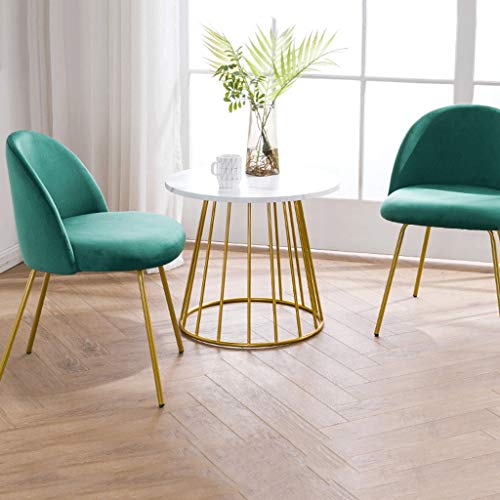 Modern Kitchen Dining Room Chairs Velvet Dining Chair Soft Seat And Back Velvet Living Room Chairs with Sturdy Metal Legs Kitchen Chairs (Color :