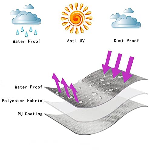 Garden Balsam Umbrella Cover for 6ft to 9ft Patio Umbrellas, Waterproof and Durable Market Umbrella Cover with Zipper and Rod