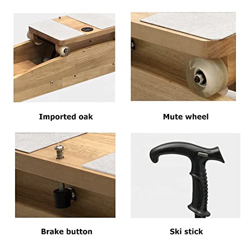 Ski Trainer Machine, Multi-Function Snowboarding, Accurate Simulation of Skiing, Elliptical Cross Trainer, Cardio Exercise Equipment, Indoor Exer