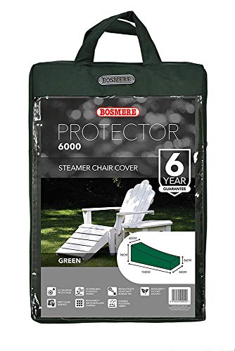 Bosmere Protector 6000 | Steamer Chair Garden Furniture Cover | L 150cm W 34cm H 90cm | 100% Waterproof, UV Protected, Heavy Duty 600D | 6 Year G
