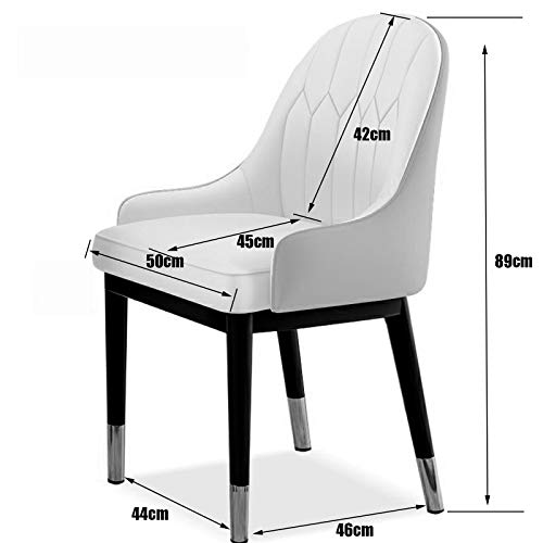 Modern Kitchen Dining Room Chairs Dining Chairs Water Proof Leather Side Chair With Metal Legs Kitchen Living Room Lounge Counter Chairs (Color :