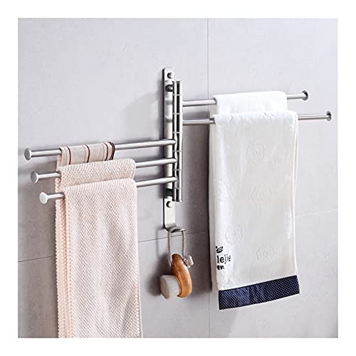 HIGOH Towel Racks,Towel Holder Towel Rail for Bathroom, Towel Bar Holder Stainless Steel Bathroom Hand Towel Holder Hanging Holder Wall Mounted M