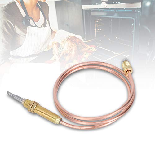 DEWIN Thermocouple, Gas Thermocouple M8 Thread Heating Gas Thermocouple Probe 600mm for Fireplace BBQ Grill Accessories