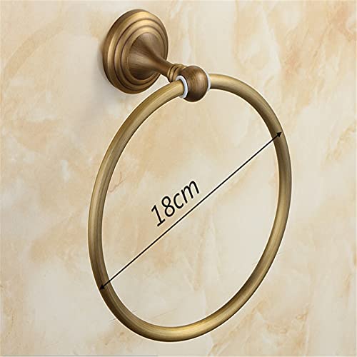 FOUNCY Vintage Towel Ring Towel Ring Solid Brass Copper Antique Bronze Bathroom Accessories Products Towel Rack Towel Bar Bathroom Accessories