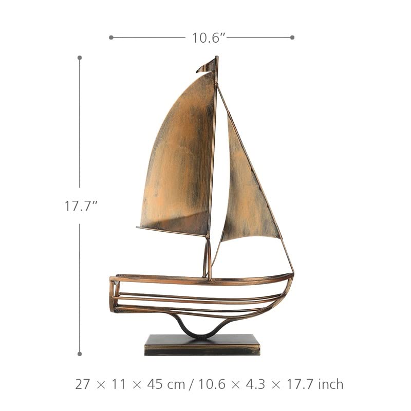 N/A Sailing Wine Bottle Holder Iron Art European Creative Wine Rack Bottle Storage Holder Home Decoration