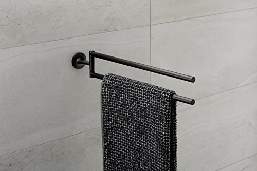 Duravit Starck T Towel Rail, Brass, Matt Black, One Size