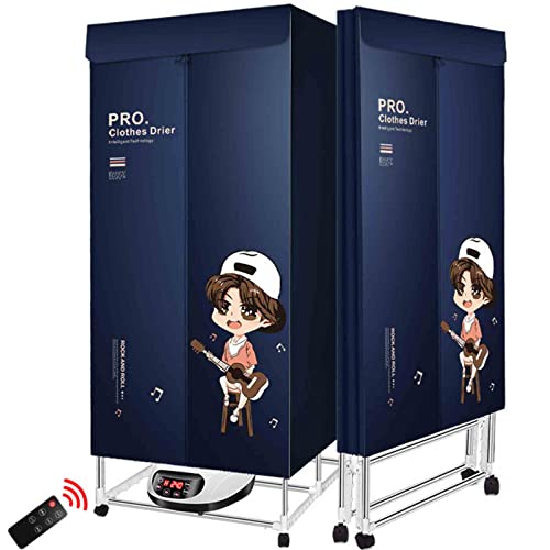 1500W Electric Dryer Rack, Household Large Capacity Multi-purpose Negative Ions Mini Clothes Dryer, for Car Rooms, RVs, Tents,Green,Large