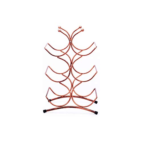 KXDCZ Iron Wine Rack- Tabletop Wine Racks Wrought Iron 6 Bottles Wine Rack Kitchen Cabinet Rack Stackable Wine Bottle Rack,Bar Wine Tools
