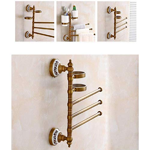 N/A Rotating Towel Rack-Swivel Towel Rack ,Stainless Steel Swing Out Towel Bar ,Space Saving Swinging Towel Bar for Bathroom