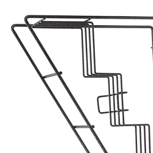 Syrup Bottle Holder, Wire Bottle Holder 4 Compartments Syrup Bottle Holder Coffee Spice Rack Shelf Kitchen