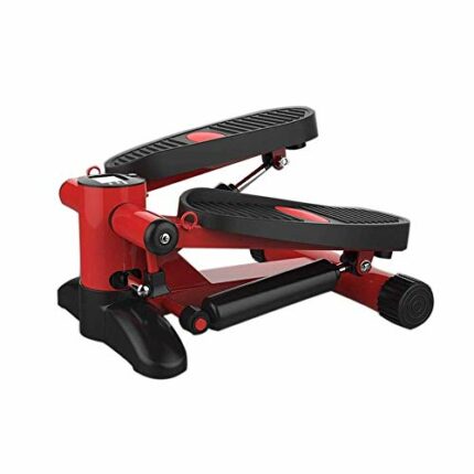 N/A Mini Stepper Step Fitness Exercise Machine with Resistance Band and LCD Display