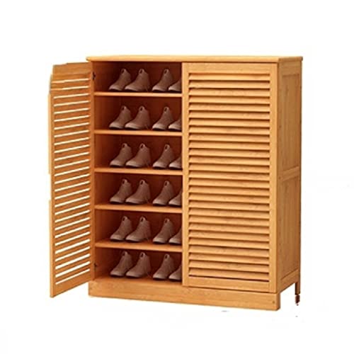 JYDQM Living Room Entryway Multi-layer Two-door Shoe Cabinet Multi-functional Economic Entryway Storage Cabinet (Color : Argento, Size : Light Gr