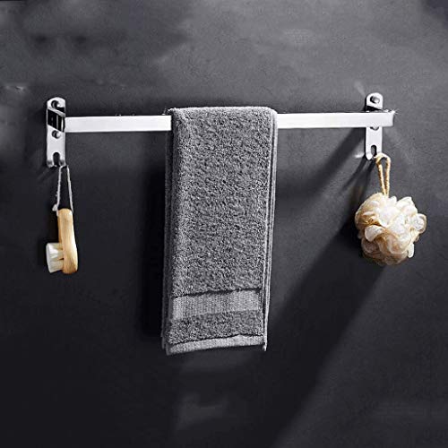 N/A Towel Rack - Stainless Steel Towel Rail, Punch-free Towel Rack, Single Rod, Size 30x13x7 Cm