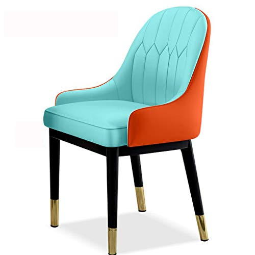 Modern Kitchen Dining Room Chairs Dining Chairs Water Proof Leather Side Chair With Metal Legs Kitchen Living Room Lounge Counter Chairs (Color :
