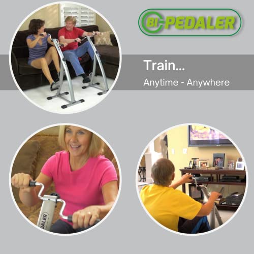 Bewegungstrainer klappbar Gymform Bi-Pedaler, inkl. Bildschirm, Fitnesstrainer,Fitnessgerät, platzsparend zusammenklappbar, 6 Tretwiderstände Spo