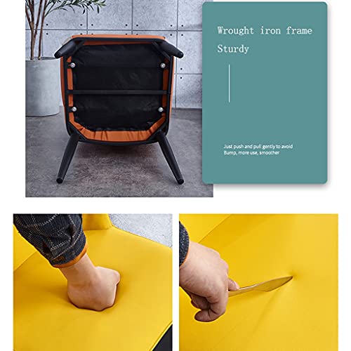 Kitchen Dining Room Furniture Chairs Dining Chairs Set Of 6 Metal Legs Kitchen Living Room Chairs Modern PU Leather High Back Padded Soft Seat Ac