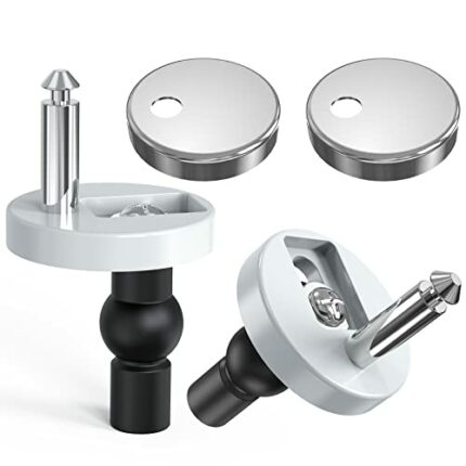 Upgrade Toilet Seat Fixings Quick Release, Ancable Universal Toilet Seat Top Fittings Quick Release Toilet Seat Hinges for WC Toilet Blind Holes