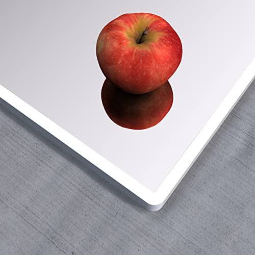 WONSTART Bathroom Mirror with Shelf, White Rectangle Wall Mirror for Living Room Bedroom Entryway, Bathroom Mirrors for Wall, Hanging Mirror for