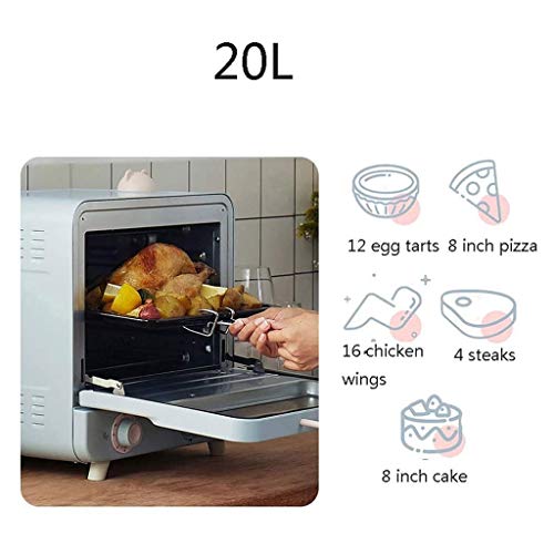 AIQMML Oven 20L Toaster Oven, Multi-Function Stainless Steel Finish with Timer - Toast - Bake - Broil Settings, Natural Convection - 1200 Watts o