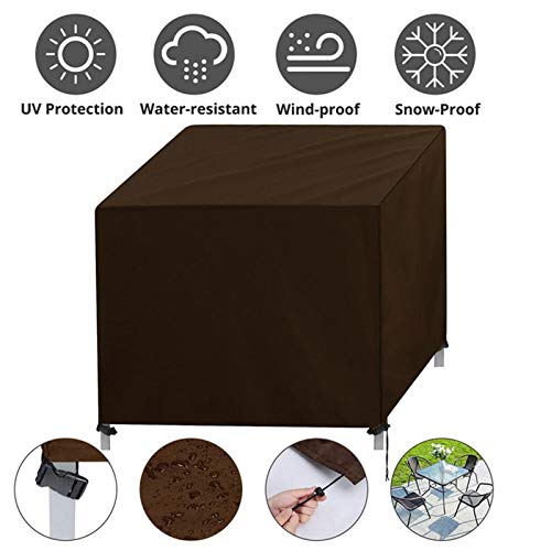 Garden Furniture Covers, Patio Furniture Cover, Garden Table Cover Square Heavy Duty Rattan Furniture Cover, Outdoor Table Cover with Windproof D