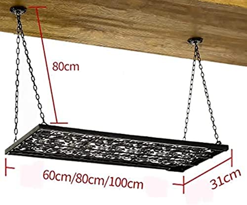 MONSEG Wall-Mounted Wine Racks, Metal Ceiling Mounted Stemware Holder Organizer Rack, Multi-Function Display Rack Storage Stand, Restaurants/Bar/