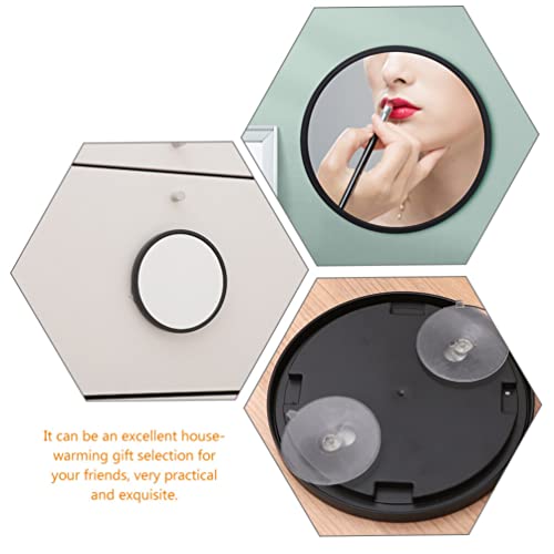 KALLORY Decorative Wall Mirror Modern Wall Mounted Mirror Hanging Round Mirror Bathroom Vanity Mirror Cosmetic Desktop Mirror for Home Bedroom Ro