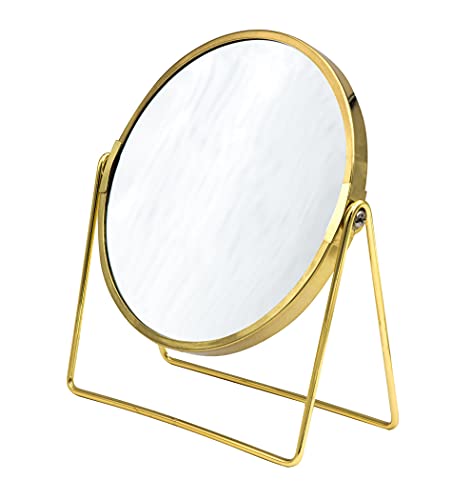 RIDDER Makeup Mirror Cosmetic Mirror Summer Chrome with 5x Magnification Handy Modern