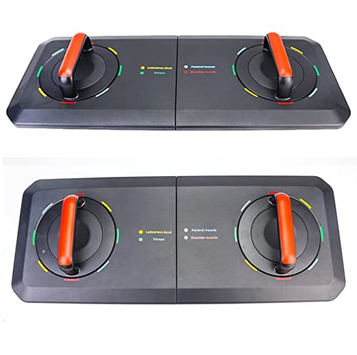GudGmtoy Push up Board System 360° Rotatable Splicing Foldable Portable Press up Handle Bar Stand Multifunctional Training Board Equipment Home E