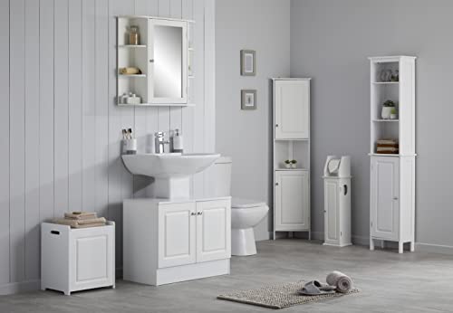 House & Homestyle Under Sink Unit, White, H 56cm x W 70cm x D 37cm