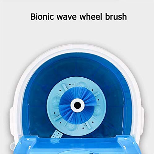 BCLGCF Mini Household Smart Shoe Washer, Lazy Semi-Automatic Deodorizing Shoe Washing Machine for Compact Laundry, Wash&Spin Translucent Tub Deod