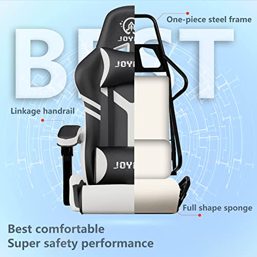 JOYFLY Gaming Chair for Adults, Gaming Chair Gamer Chair for Ergonomic Rotatable PC Computer Chair with Padded Armrests, for Boys Adults Teens(Bl