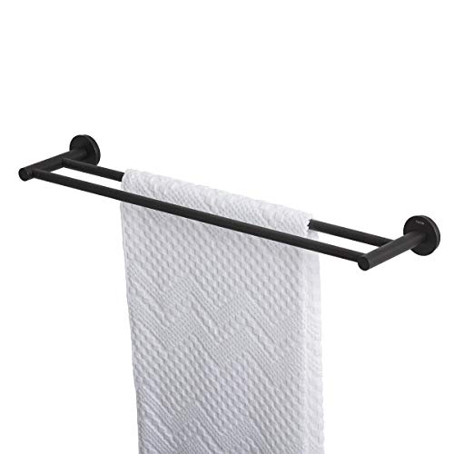Tiger Urban Towel Rail Double, Black, 60 x 5x12 cm