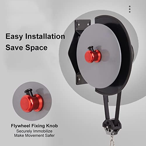 Wall-mounted Eccentric Flywheel Training Equipment, Variable Resistance Centrifuge pully Trainer, Home Gym Strength Training Equipment with Acces