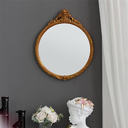 SDFGH Room Interior Round Bath Wall Apartment Decorating Relief Mirrors Furniture Home Decoration