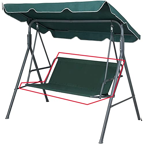 Replacement Garden Swing Seat Cover, Durable 600D Oxford Fabric Garden Swing Chair Cover Outdoor, Fit for 2 and 3 Seater Swing Chair 168 x 56 x 5