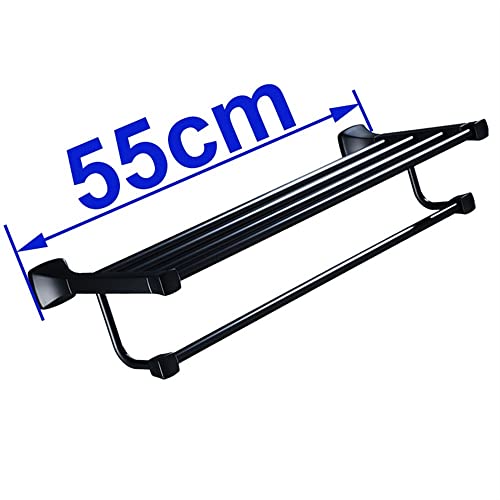 HIGOH Towel Racks,Bathroom Towel Rack Wall Mounted Towel Holder,Towel Rack,Wall-Mounted Alumitowel Holder,Round Design Bathroom Accessories Bath