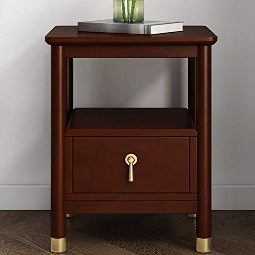 JYDQM Bedside Table Solid Wood Hotel Room Bedside Locker, Mini Bedside Storage Cabinet