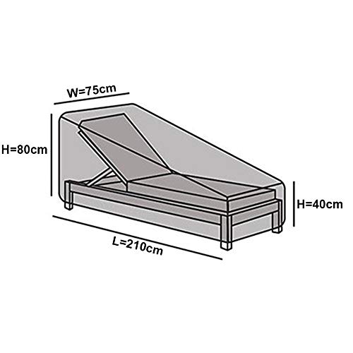 Silvotek Outdoor Lounge Covers - Waterproof Lounge Chair Covers with Durable 210D Material,Premium Chaise Chair Cover