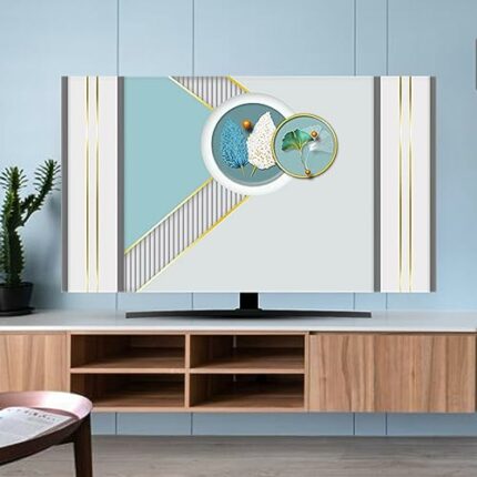 TV Dust Cover For 32"-80" Inches Indoor TV, Landscape Printed Dust-Proof Protector For LCD, LED, Plasma Flat Screen. High Definition Thickened Ar