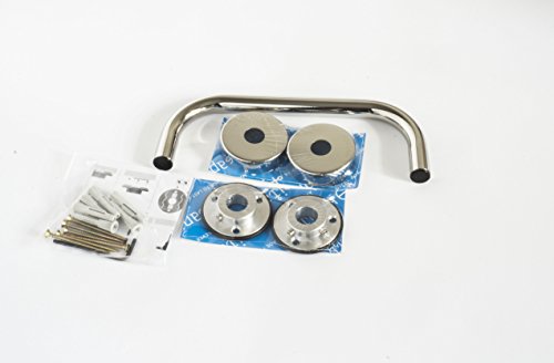 Kapitan Grab Bar for Disabled Safety Support – 20 cm/7.87 inch, Stainless Steel, Bathroom Handrail, Polished Finish, Made in EU