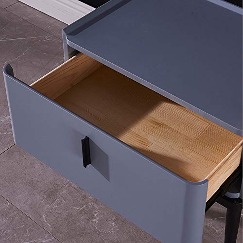 JYDQM Nordic Bedside Table Leather Art Bedroom Bedside Cabinet Minimalist Mini Bedside Cabinet Italian Minimalist Locker