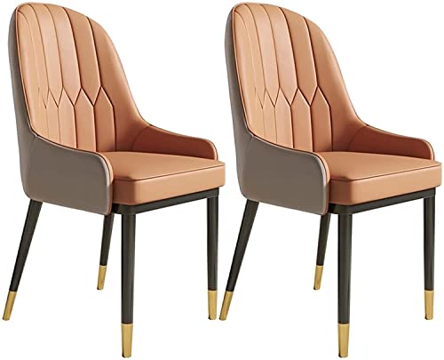 dining chair Office Reception Chairs Business Dining Chairs Set Kitchen Modern Kitchen Dining Chairs Set of 2 Water Proof PU Leather Side Chair w