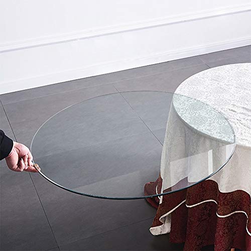 KEppd 78cm Round Table Top Tempered Glass Dining Table Turntable Lazy Susan, Durable And Easy To Clean, Suitable For Home/hotel Restaurants