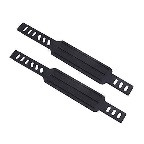 Stationary Bike Pedal Strap, 12x1-4/5 Inch Adjustable for Home Gym Aerobic Exercise -Black