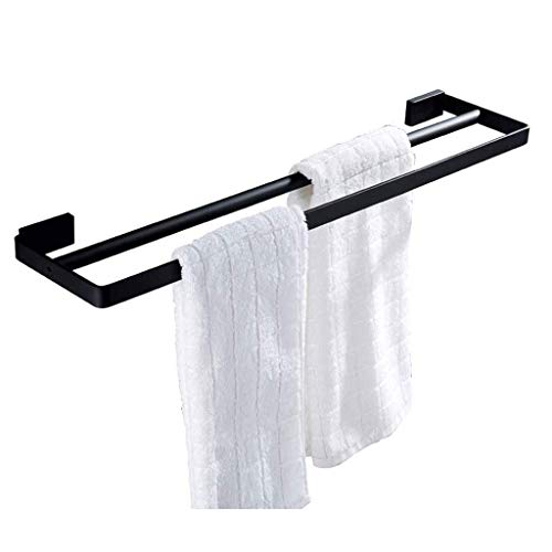 N/A Stainless Steel Towel Rail - Bar Single Rod Bathroom Towel Rod Double Pole Bathroom Towel Rack (Size : 49CM)