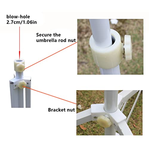 Newin Star Beach Umbrella Stand Outdoor Umbrella Base Foldable Adjustable Parasol Stand Sun Shade Holder For 22Mm To 25Mm Pole