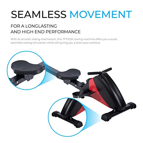 FIT4HOME Rowing machines Magnetic Rower Foldable Home Rowing Machine Red TF7102A