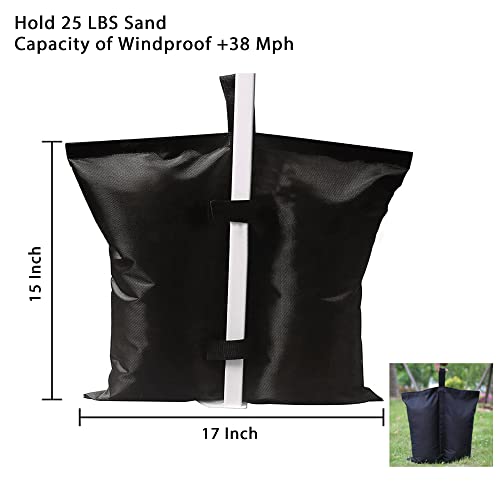 Gazebo Sand Weight Bags, Gazebo Weights, Industrial Grade Heavy Duty Double-Stitched Sand Weight Bags for Pop up Canopy Tent Sun Shades & Pop Up